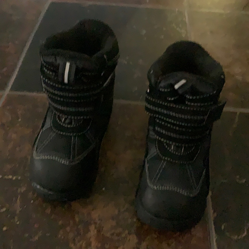 Children’s Place Snow Boots Black Toddler Size 11